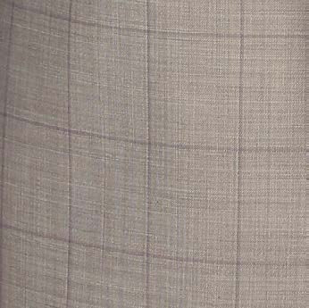 Beige Striped 100% Wool 2-Piece Suit | Classic Fit
