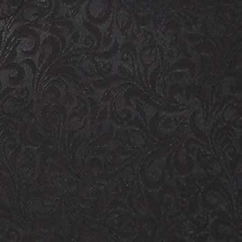 Patterned Slim Fit Tuxedo Jacket w/ Fabric Shawl Black