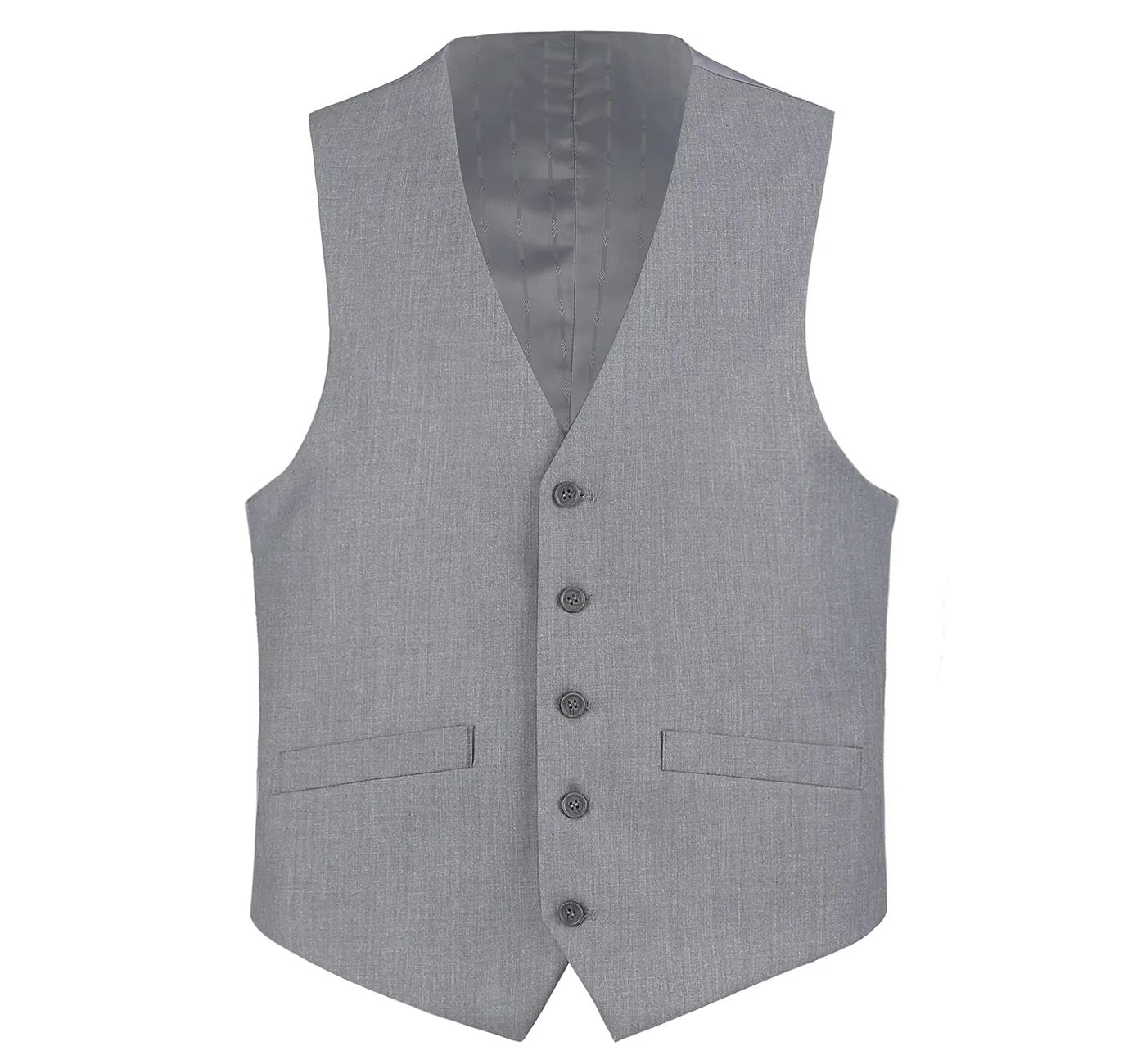 Gray Classic Suit Vest Separate