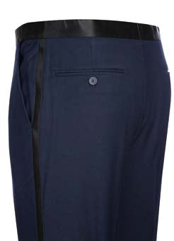 Navy Slim Fit Tuxedo w/ Satin Peak Lapel