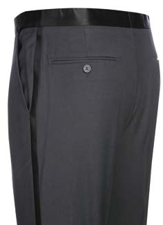 Gray Slim Fit Tuxedo w/ Satin Peak Lapel