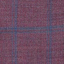 Slim Fit Sport Coat Red & Blue Checkered 100% Wool S/S 2025 | 565-17