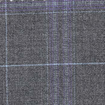 Dark Gray & Blue Plaid 2-Piece Suit | Classic Fit