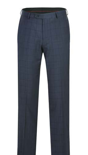 Dark Navy Windowpane 2-Piece Suit | Slim Fit