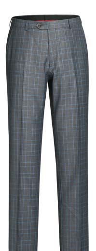 Gray & Blue Plaid 2-Piece Suit | Classic Fit