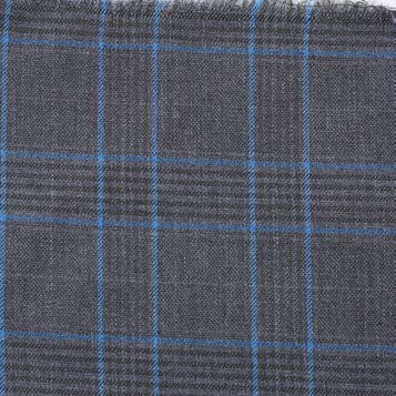 Gray & Blue Plaid 2-Piece Suit | Classic Fit