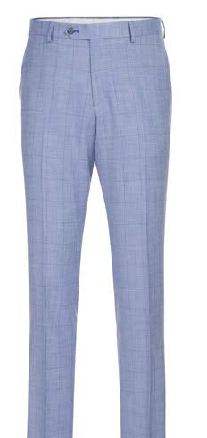 Light Blue Striped 2-Piece Suit | Slim Fit