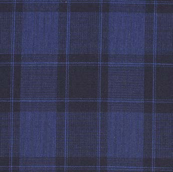 Blue & Black Plaid 2-Piece Suit | Slim Fit
