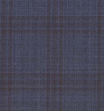 Navy Plaid 100% Wool 2-Piece Suit | Classic Fit