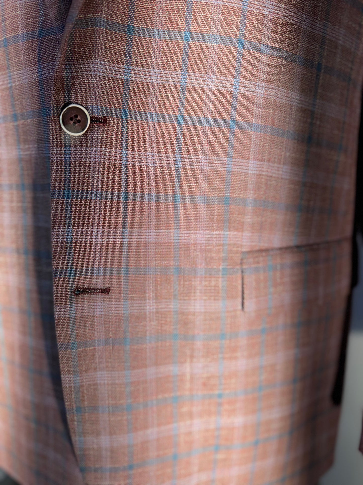 Red & Blue Plaid Sport Coat