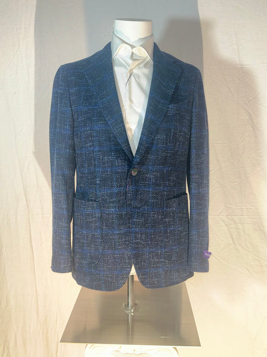 Black and Blue Square Sport Coat