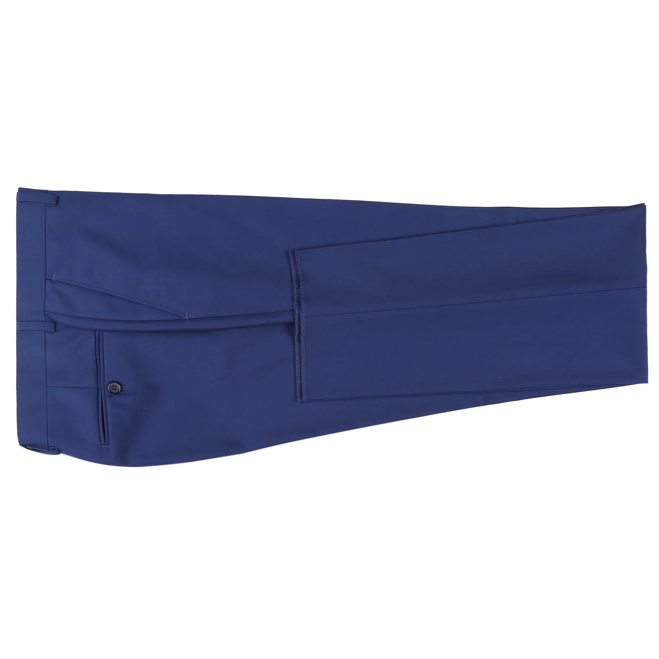 Flat Front Suit Pant Blue