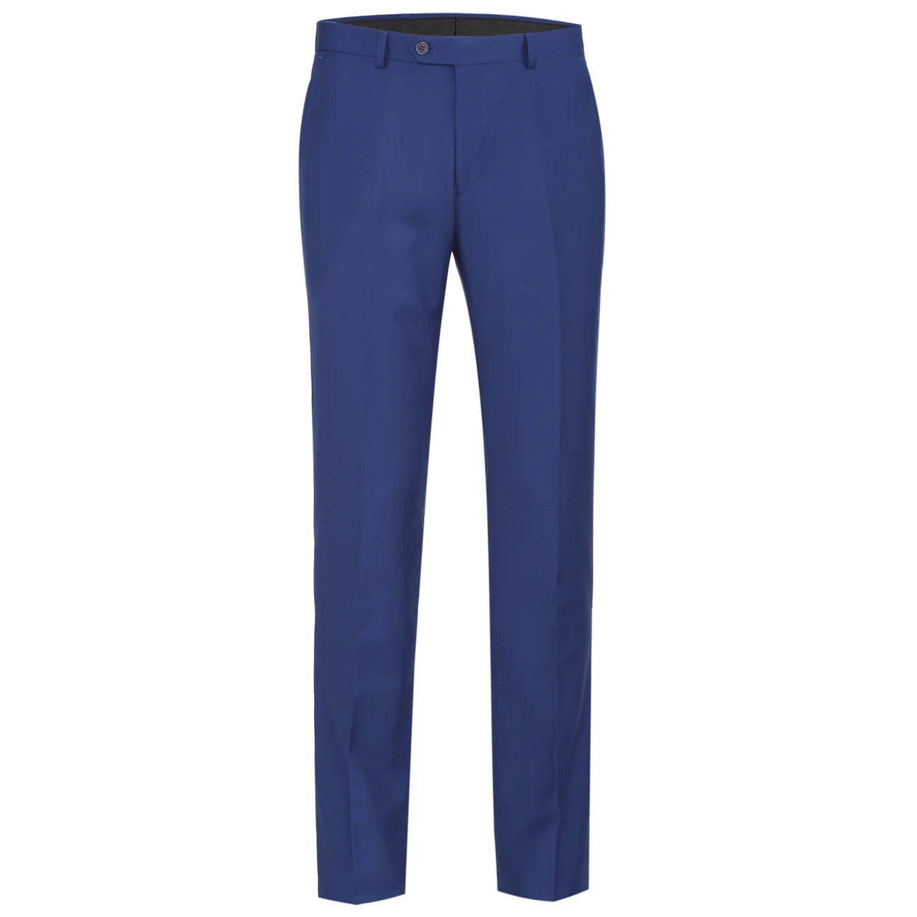 Flat Front Suit Pant Blue