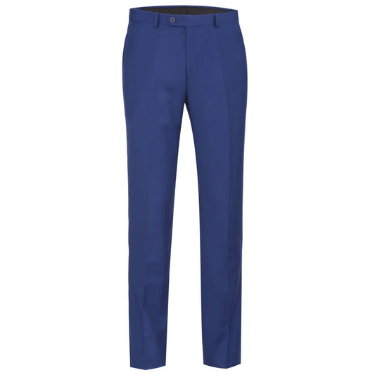 Flat Front Suit Pant Blue