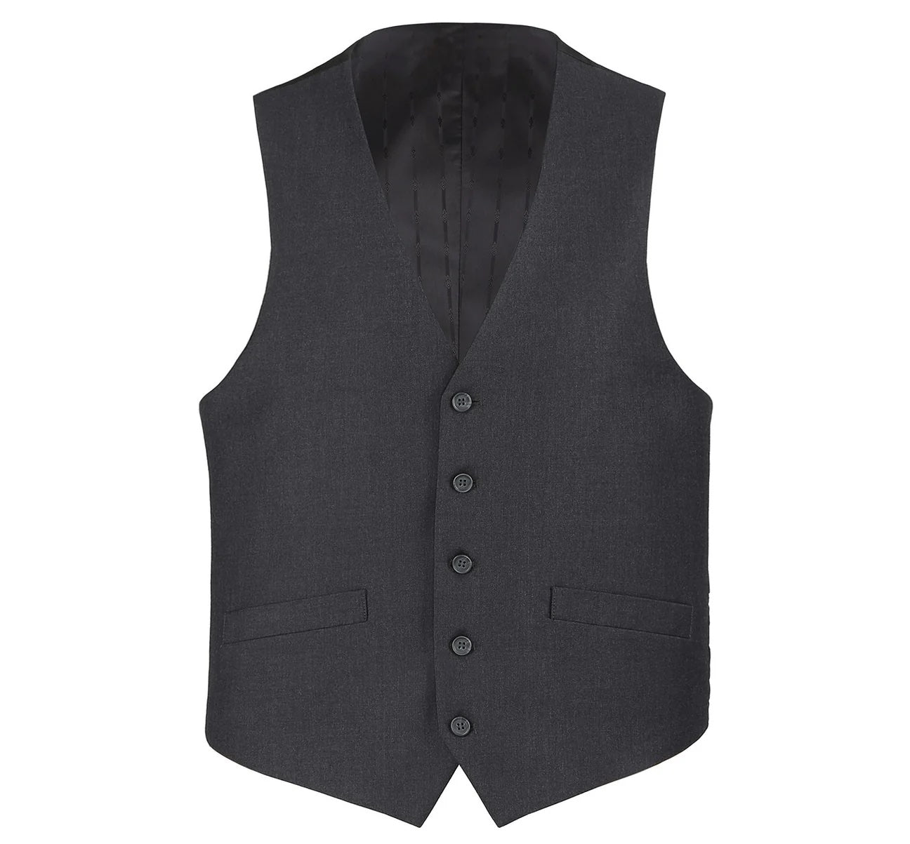 Charcoal Classic Suit Vest Separate