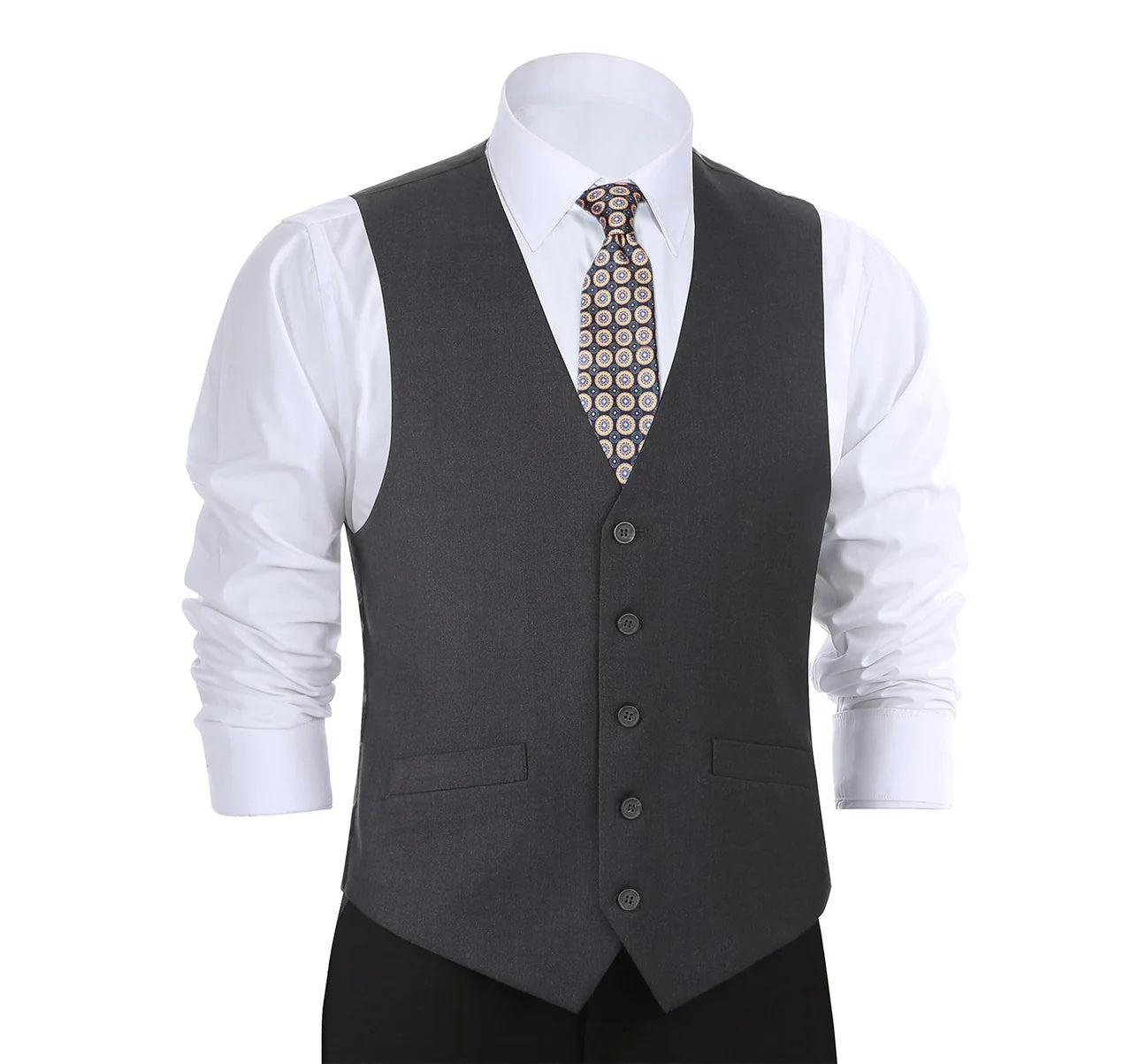 Charcoal Classic Suit Vest Separate