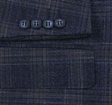 Classic Fit Sport Coat Dark Navy Plaid S/S 2025 | 294-46