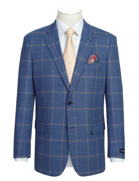 Classic Fit Sport Coat Blue S/S 2025 | 565-15