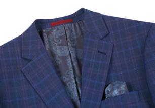 Classic Fit Sport Coat Blue Plaid S/S 2025 | 294-47