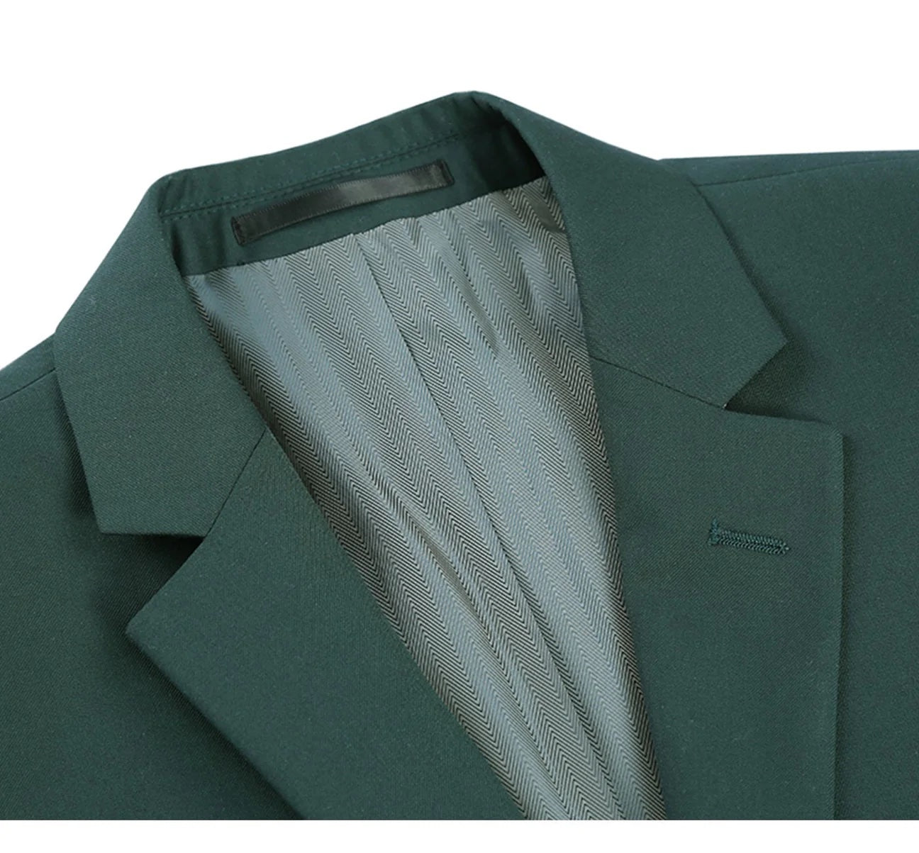 Green 2-Piece Single Breasted Notch Lapel Suit