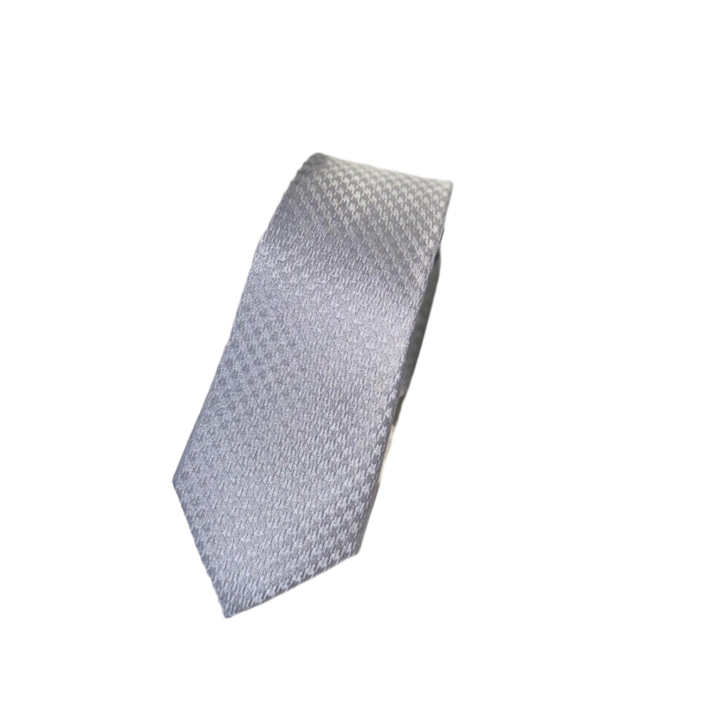 Silver Textured Classic Tie