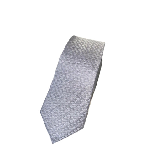 Silver Textured Classic Tie