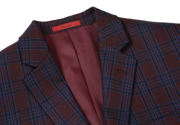 Slim Fit Sport Coat Red & Blue S/S 2025 | 294-24