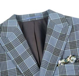 Slim Fit Sport Coat Baby Blue 100% Wool S/S 2025 | 565-14