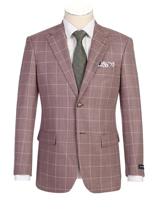 Slim Fit Sport Coat Salmon 100% Wool S/S 2025 | 565-16