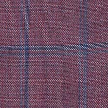 Slim Fit Sport Coat Red & Blue Checkered 100% Wool S/S 2025 | 565-17