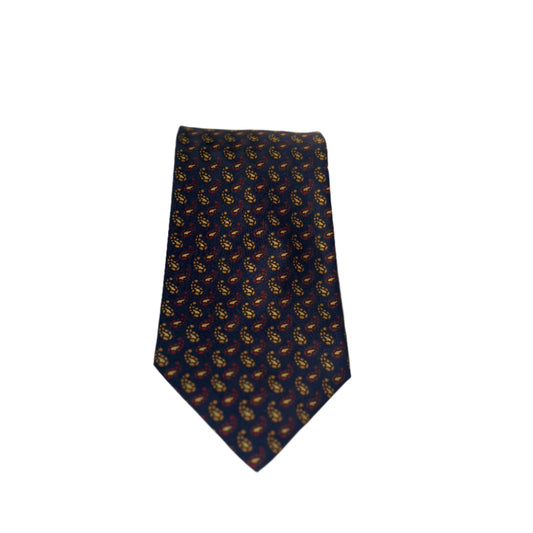 Black Patterned Classic Tie