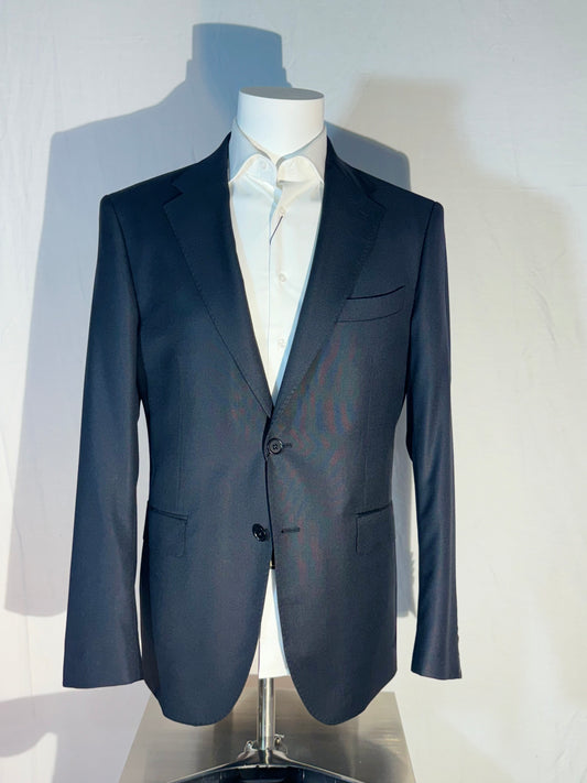 Black 100% Wool 2-Piece Suit