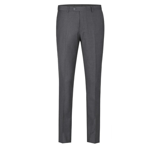 Flat Front Suit Pant Charcoal