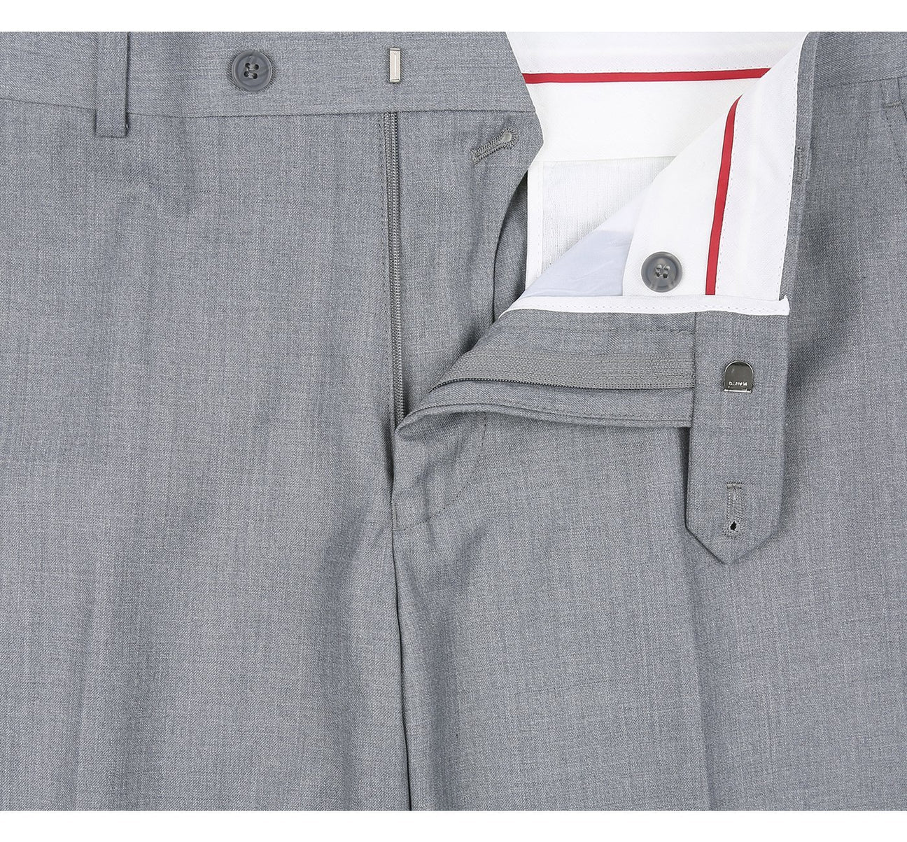 Flat Front Suit Pant Gray