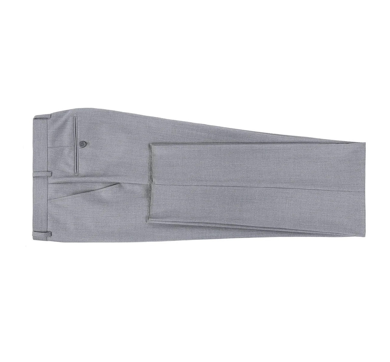 Flat Front Suit Pant Gray