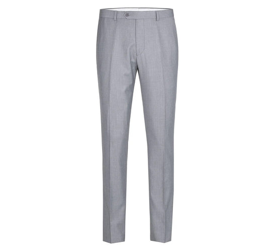 Flat Front Suit Pant Gray