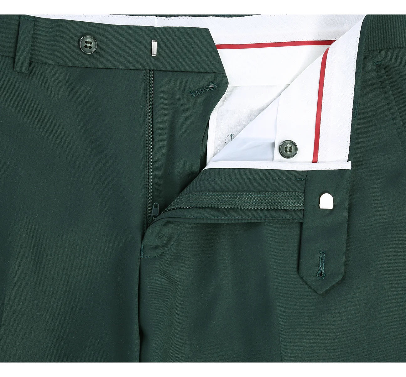 Flat Front Suit Pant Green (Slim Fit Only)