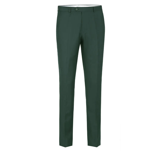 Flat Front Suit Pant Green (Slim Fit Only)