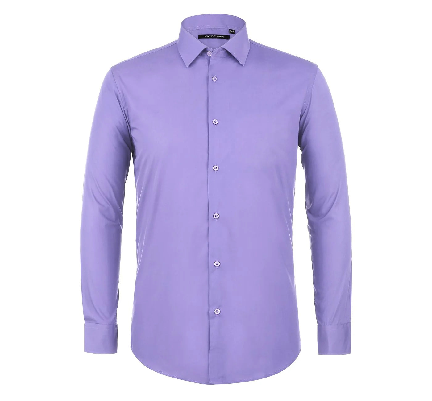 Spread Collar Dress Shirt Lavender