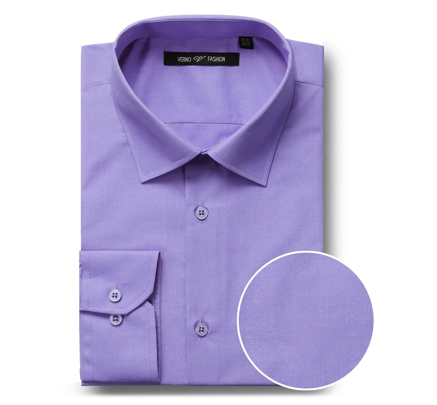 Spread Collar Dress Shirt Lavender