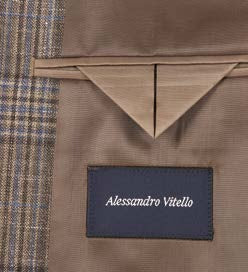 Slim Fit Sport Coat Brown Plaid S/S 2025 | 565-18